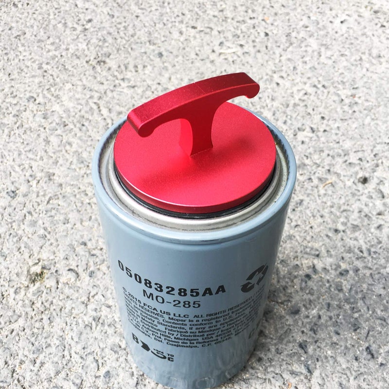 DOCA Aluminum Alloy-Oil Filter Plug Toolï¼ŒOil Filter Plug Cap Off Tool for Dodge Ram 05083285AA MO285 Turbo Diesel 5.9L 6.7L Cummins (Red) â€¦ - Image 4